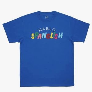 4 For $20 Youth Hablo Spanglish blue t-shirt